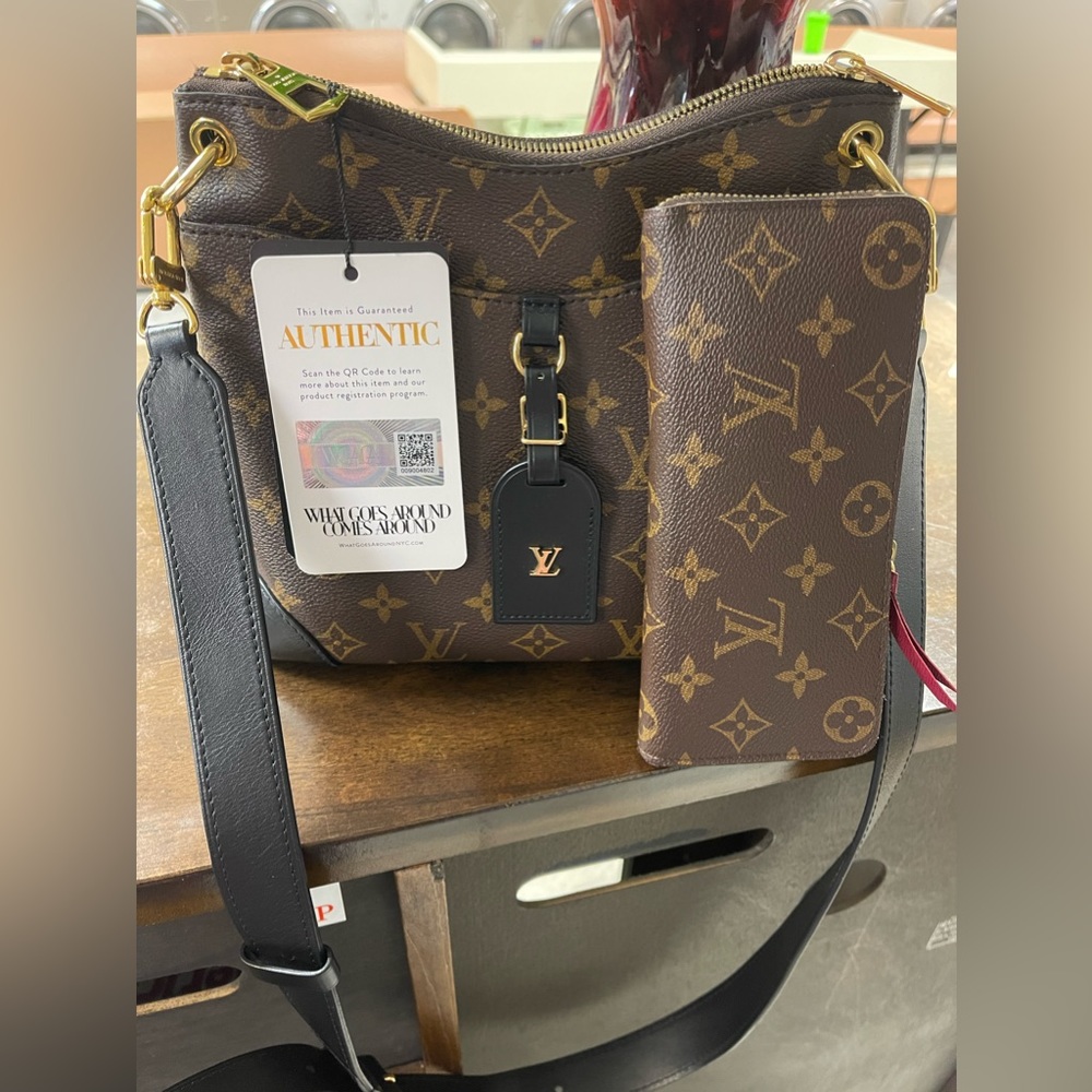 LOUIS VUITTON ODEON NM and Louis Vuitton Wallet
(Both Authentic)